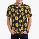 thumbnail image 1 of Fotbe Royal Blue Plaid Sunflower Camiseta Polo de Golf para Hombre con Estampado – Camisa Deportiva Transpirable con Cuello Abotonado-3X-Large, 1 of 6