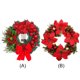 thumbnail image 5 of Corona Navideña Plástico 40 CM para Puerta Delantera Fiesta Navidad (corona B) Roja, 5 of 9