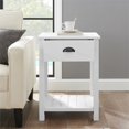thumbnail image 5 of Country Farmhouse Single Drawer End Table Set in Brushed White, 5 of 5