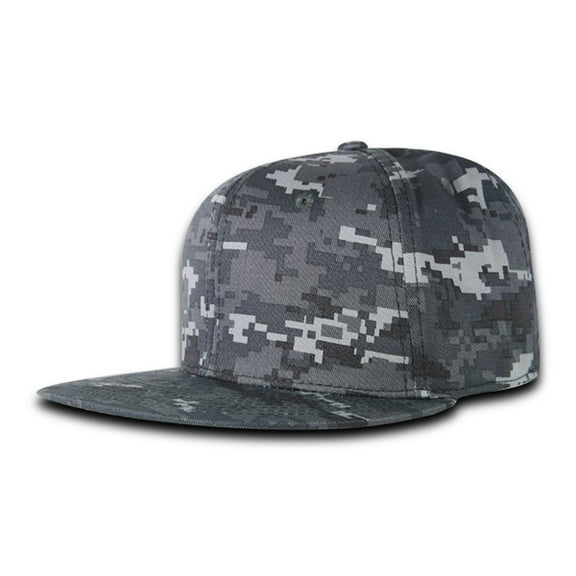 Decky RP1 6 Panel High Profile Structured Acrylic/Polyester Fitted Hat-URBAN DIGITAL-7 3/8