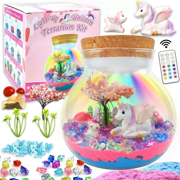 Diy Container Toy Unicorn Terrarium Crafts Kit For Kids