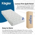 thumbnail image 4 of Kogler 6-Inch Gel-Infused Memory Foam Truck Mattress Pallet with Nylon Cover, 18 Units Rolled for RV Short Queen, Navy, 42x80, 4 of 8
