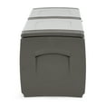 thumbnail image 4 of Homeplast Régulière 52,83 Gallons Capacité Extérieure Robuste Boîte de Rangement en Plastique, Gris & Anthracite, 4 of 11