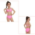 thumbnail image 4 of Gyratedream 6-14 Years Girls Pink Tie-dye Bikini Set with Cover Up Drawstring Crop Tops Skirt 4PCS Swimsuit Bathing Suit, 4 of 8