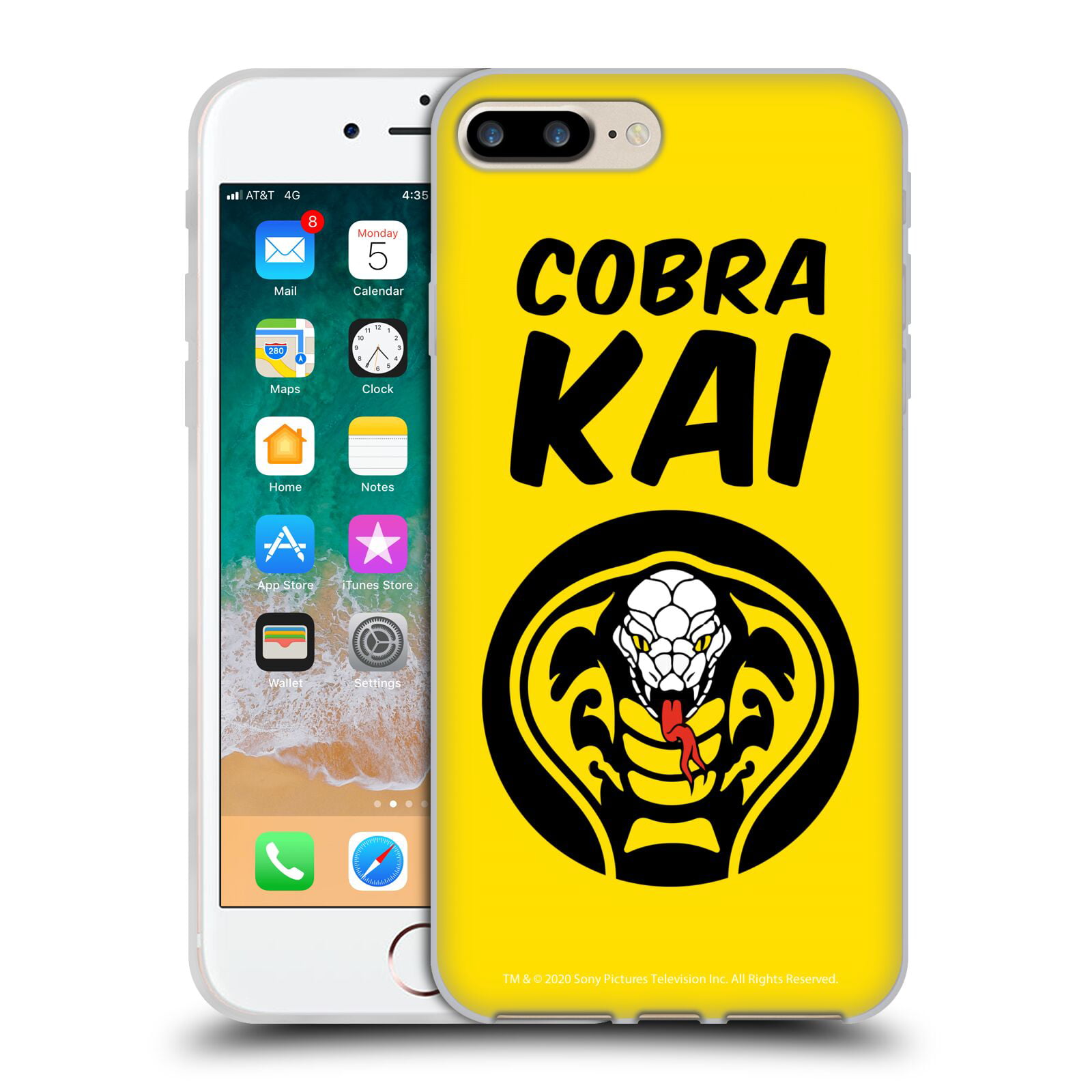 Aanmoediging Hoop van voor mij Head Case Designs Officially Licensed Cobra Kai Composed Art Logo 2 Soft  Gel Case Compatible with Apple iPhone 7 Plus / iPhone 8 Plus - Walmart.com