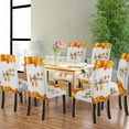 thumbnail image 2 of Autumn Maple Leaves Fall Chair Cover Set of 6 Removable Decorative Seat Slipcovers for Kitchen Dining Room Office, 2 of 6