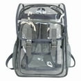 thumbnail image 1 of Sacs à Dos Transparents en Plastique avec Dessus Rabattable, Sac à Dos Transparent en PVC Conforme aux Normes de Stade avec Bretelles Renforcées, Grande Capacité, 1 of 6