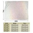 thumbnail image 3 of Kll Fleece Blanket Plush Throw Blanket Glitter Light Pearl,Soft Fuzzy Cozy Flannel Blanket For Couch Sofa Bed.(60"X50"), 3 of 9