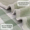 thumbnail image 2 of PiccoCasa Cotton Kitchen Tea Towel Set Lattice Pattern, 34x34cm, Green, 6PCS, 2 of 7