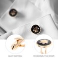 thumbnail image 3 of AURARMLET 4Ud Tuxedo Cufflinks for Men Alloy Business Wedding Suit Shirt Accessories, 3 of 6