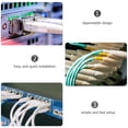 thumbnail image 2 of Cable Ethernet Patch Multi Cat6 Cable de Internet Red Alta Velocidad Computadora Cobre Aluminio, 2 of 6