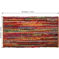 thumbnail image 2 of DecorAvenue Hand Woven Braided Farmhouse Jute Area Rug Beige Multi Color 5 ft Square, 2 of 5