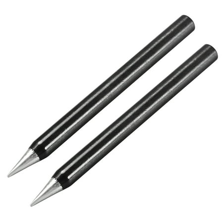 

Uxcell 5.5mmx70mm Lead-free Soldering Iron Tip Replacement Solder Conical Tip 60W Black 2pcs