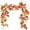 Orange&brown, variant on 2 Pack Fall Garland Maple Leaf, 5.9Ft/Piece Hanging Vine Garland Artificial Autumn Foliage Garland Thanksgiving Decor for Home Wedding Fireplace Party Christmas -Orange&brown