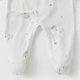 thumbnail image 5 of CAUYDY Newborn Boys Sleepers Baby Clothes 6 9 12 18 Months Preemie Long Sleeve Romper Fall Winter Infant Boy Cute Pajamas Toddler Jumpsuit White for Sizes 1-3 Months, 5 of 6