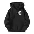 thumbnail image 3 of Quarter Zip Hoodies for Women Fall Winter Fashion 2025 Trendy Pullover Hooded Sweatshirts with Pocket Long Sleeve Cute Hoodie Clothes (Black, L), 3 of 4