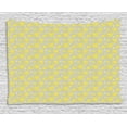 thumbnail image 1 of Floral Tapestry, Abstract Blossoming Spring Dandelions Sketch Style Nature Composition, Wall Hanging for Bedroom Living Room Dorm Decor, 80W X 60L Inches, Off White Dust and Yellow, by Ambesonne, 1 of 2