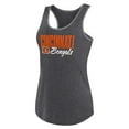Women's Fanatics Heather Black Cincinnati Bengals Plus Size Fuel Tank
