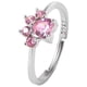 thumbnail image 1 of Anillos para mujer, regalos para mujer, diseño de pata con circonitas cúbicas y bola de rompecabezas., 1 of 4