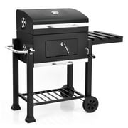 Charcoal Grill Barbecue BBQ Grill Outdoor Patio Backyard Cooking Wheels Portable