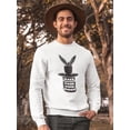 thumbnail image 2 of Your Own Magic Bunny And Hat Sweatshirt Men -Image by Shutterstock, Male Large, 2 of 4