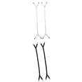 thumbnail image 1 of 4 Piezas de Correas Ajustables para Cama Ajustable/sábana Plana Negro Blanco Macarena Correas de sábanas, 1 of 8