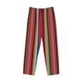 thumbnail image 4 of Xecao Mexican Serape Blanket Stripes Men's Straight Lounge Pajama Pants: The Ultimate in Comfortable Sleepwear, 4 of 9