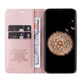 thumbnail image 3 of Wallet Phone Case for Samsung Galaxy S9 Plus, Kickstand and 2 Card Slots, Shockproof and Scratch Resistant, Gold, 3 of 14