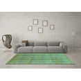 thumbnail image 3 of Ahgly Company Indoor Rectangle Oriental Light Blue Industrial Area Rugs, 7' x 10', 3 of 4