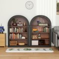 thumbnail image 6 of CQSXDA Black Tall Bookshelf with 4 Shelves, 45.66 Inch Wood Open Display Design for Living Room, 6 of 12
