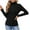 Black, variant on IROINNID Undershirt for Women Turtleneck Comfortable Bottom Shirt Long Sleeve Solid Stretch All-match Base Shirt,Black