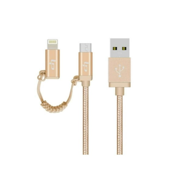 LP 70200GD Micro USB V2.0 data Cable 3.3 ft.- Golden