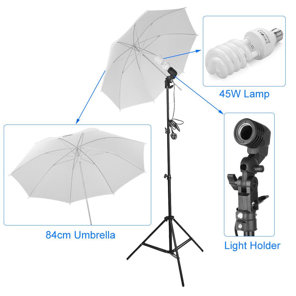 SalonMore Photography Studio Backdrop Softbox Umbrella Background Stand Light Stands Set - image 5 of 8