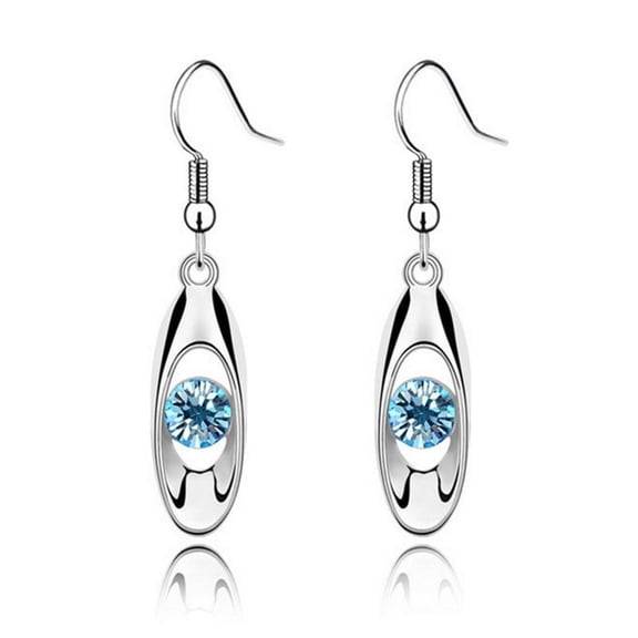 Namzi Retro New Unique Design Style Dangle Drop Earrings for Women Ethnic Bohemian Vintage Jewelry (Blue)