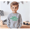 thumbnail image 2 of Bump and Beyond Designs Mister Steal Your Luck, Boy St. Patrick's Day Sweatshirt (Natural 5/6T), 2 of 5