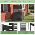 thumbnail image 6 of ABORON Privacy Fence Panels for Outside, 38" W x 60" H Metal Panel Air Conditioner Fence Screen Trash Can Fences Pool Equipment Enclosure, No Dig Outdoor Fencing, 6 of 6