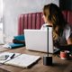 thumbnail image 2 of Cordless Table Lamp, LED Metal USB Rechargeable 6000mAh 2-Levels Brightness Night Light Desk Lamp Reading Lamp(Gold), 2 of 4