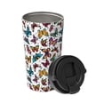 thumbnail image 2 of KLL Colorful Flying Butterflies Pattern Stainless Steel Vacuum Insulated Tumbler - Carry Insulated Coffee Mug - Reusable Insulated Cold Brew Iced Coffee Cup Thermos, 2 of 8
