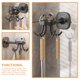 thumbnail image 4 of Soporte para utensilios de cocina con gancho de pared giratorio de 360 grados., 4 of 6