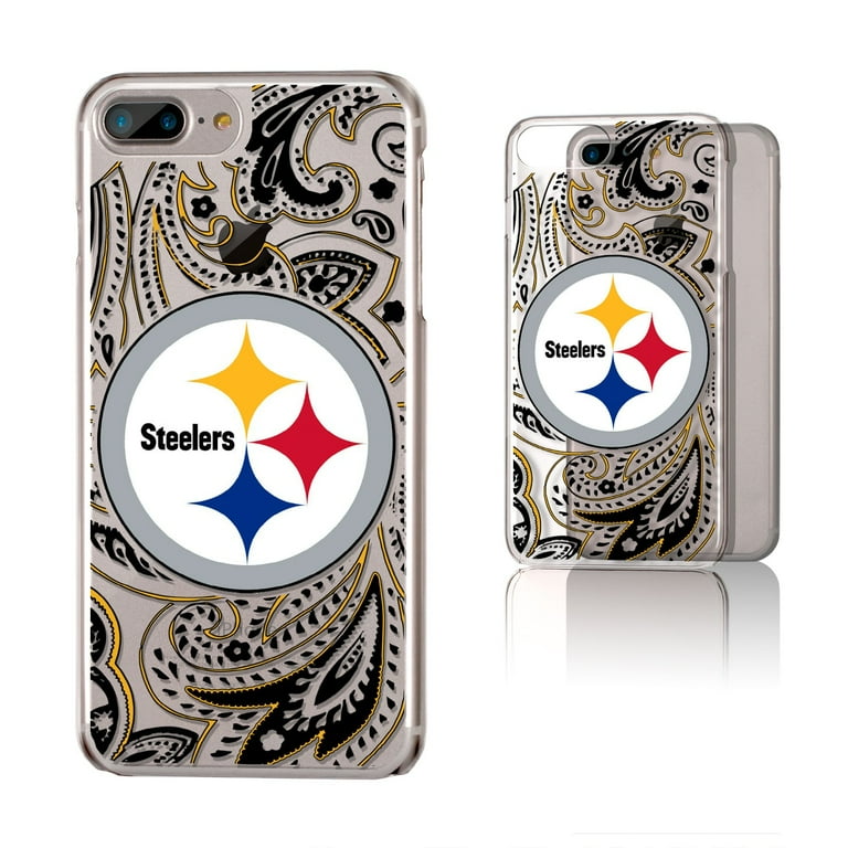 Pittsburgh Steelers iPhone Clear Paisley Design Case
