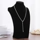 thumbnail image 5 of Elegante exhibición de collares de maniquí, exhibición de busto de joyería con cadena de collar con colgante EstiloB-40cm Negro, 5 of 9