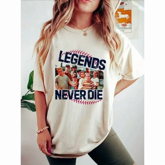 1990s Sandlot Legends Never Die, Cute Baseball Mama Shirt, Baseball Shirt, Gift For Baseball Lover Shirt
