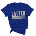 thumbnail image 2 of Edvintorg Easter Shirt Womens Clearance Fashion Funny Print Harajuku Shirts Short Sleeve Round Neck T-Shirt Blouse&nbsp;Basic Tee Tops, 2 of 3