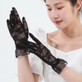 thumbnail image 3 of 1 Pair Bridal Gloves Lace Flower Pattern Solid Color Lady Mittens Elegant Short Style Gloves for Wedding Party Prom, 3 of 10