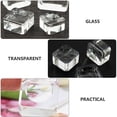 thumbnail image 3 of Zehuanyu 4pcs Transparent Crystal Balls Holders Glass Desktop Adornments Glass Bases, 3 of 6