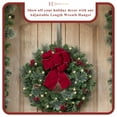 thumbnail image 2 of Haute Decor Adapt™ Adjustable Length Wreath Hanger - 2 Pack - Brushed Nickel, 2 of 7