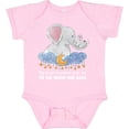 thumbnail image 3 of Inktastic My Great Grandma Loves Me to the Moon and Back Elephant Boys or Girls Baby Bodysuit, 3 of 5