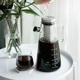thumbnail image 3 of BTaT- Airtight Cold Brew Iced Coffee Maker Pitcher, 2 Liter/ 64 oz, Iced Tea Maker with Spout, Brewing Glass Carafe with Removable Stainless Steel Filter, 3 of 4