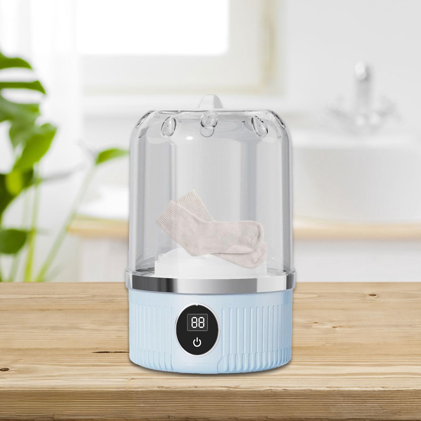 FashionCha Small Washing Machine Laundry Appliances Electric Lightweight Portable Underwear Blue