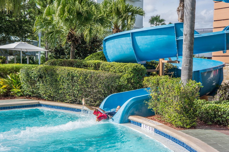 walmart water slide pool
